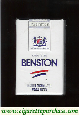 Benston cigarettes with two horizontal lines soft box Croatia